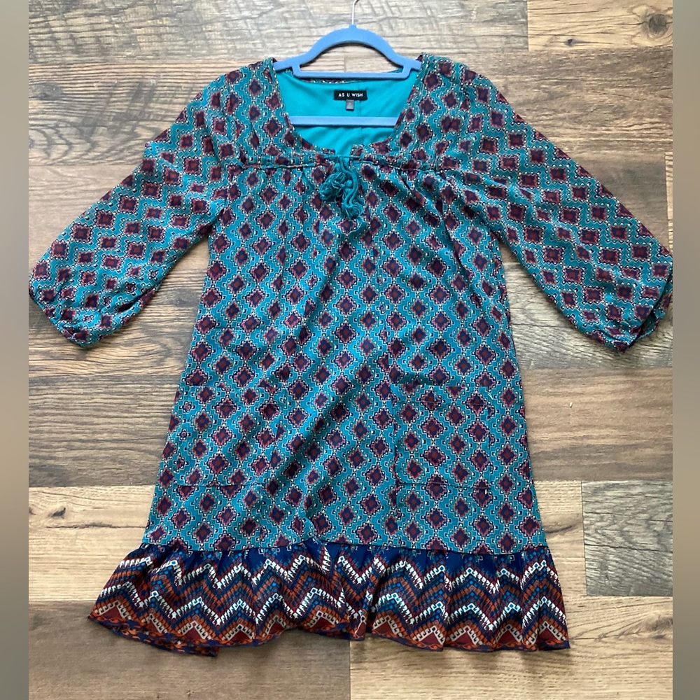 As U Wish Long Sleeve Dress